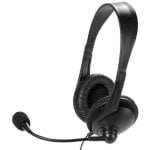 Auriculares Vivanco 36671 com fio Jack para escritório/call center, microfone integrado, pretos