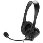 Auriculares Vivanco 36671 avec câble Jack 3,5 mm pour bureau et télétravail noirs
