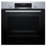 Horno elétrico Bosch Serie 6 HBG536ES4 71L Preto Prata AirFry autolimpeza
