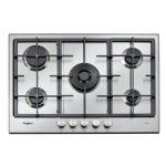 Plaque de cuisson Whirlpool GMAL 7522/IXL gaz 5 foyers acier inoxydable 73 cm