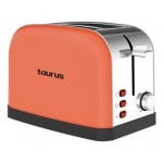 Tostador Taurus VINTAGE II CORAL 950W 2 ranuras acero inoxidable autocentrado