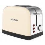 Tostadora Taurus VINTAGE II Cream 950W acero inoxidable 2 ranuras cortas