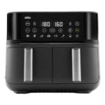 Freidora de ar Braun TD 3030I BK 8L 2850W dupla cuba e temporizador