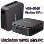 Blackview MP20 AMD Ryzen 3 3300U 16GB 512GB SSD Radeon Vega 6 Windows 11 Pro WiFi5