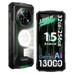 Doogee Fire 5 Ultra 32GB 256GB 6.56" 90Hz 4G Dual SIM Batería 13000mAh NFC Android 15 Verde