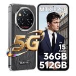 Oukitel WP210 36GB 512GB 6.7" 120Hz FHD+ 5G Dual SIM Batería 8800mAh Android 15 Negro