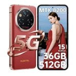 Oukitel WP210 36GB 512GB 6.7" 120Hz 5G Dual SIM Batería 8800mAh Android 15 Rojo