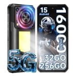 Oukitel WP56 36GB 512GB 6.8" 120Hz 5G Dual SIM Batería 16000mAh NFC Android 15 Negro