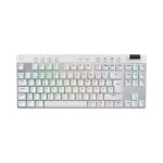 Teclado Logitech G Pro X TKL mecánico inalámbrico QWERTY RGB blanco para gaming