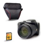 Cámara Kodak Pixpro AZ528 Bridge 16MP Zoom Óptico 52x Wi-Fi Funda Tarjeta 32GB