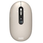 Souris Port Designs PURE MAC Bluetooth 3200DPI Beige Ambidextre Rechargeable Multidispositif