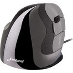 Souris Evoluent VerticalMouse D Medium Filaire 2600 DPI Noir Gris Ergonomique