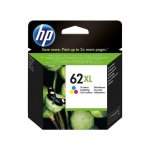 Cartucho de Tinta HP 62XL Alta Capacidade Tricolor
