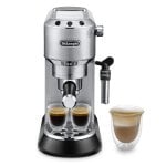 DeLonghi Dedica EC685.M Máquina de Café Expresso Prateada DeLonghi Dedica EC685.M Máquina de Café Expresso Prateada