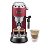 DeLonghi Dedica EC685.R Máquina de Café Expresso Vermelha DeLonghi Dedica EC685.R Máquina de Café Expresso Vermelha