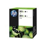 HP 301XL Pack 2 Cartuchos Tinta Alta Capacidad Original Negro