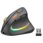 Mouse Speed Link SL-630026-BK Wireless 3200DPI Nero Ergonomico Verticale Illuminato