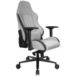 Chaise gaming REKT ULT8-LGY tissu gris dossier inclinable 180° accoudoirs 4D
