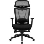 Chaise REKT OFFICERNNV2 Mesh Noir accoudoirs 3D réglables soutien lombaire