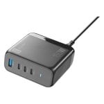 Carregador Cellularline MULTIPOWER DESK GAN 150W 4 Portas USB-C GaN Compacto