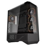 Boîtier Darkflash DY460 Noir Aquarium Moyen Tour 4 Ventilateurs ARGB Verre Trempé