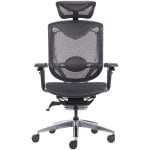 Chaise REKT RGOMAXBIZ polypiel et maille soutien lombaire 4D noire