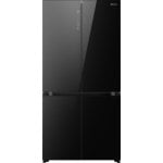 Frigorífico Americano Hisense RQ768N4GBE Total No Frost 190cm 591L E Preto Vidro Touch