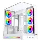 PC-Gehäuse Xigmatek Pano II Weiß ARGB Glas Seitenteile Mid Tower