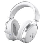 Casque MCHOSE V9 Pro sans fil/câble USB, gaming, micro antibruit, blanc