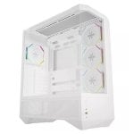 Boîtier PC Darkflash DY460 Blanc ARGB Moyen Tour Verre trempé 4 Ventilateurs