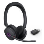 Auriculaire Yealink WH68 Hybrid Teams sans fil et filaire Bluetooth avec Réduction de Bruit Noir