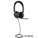 Auriculaires Yealink UH48 Dual Teams filaires USB-C/A avec réduction active du bruit, appels et musique, noir