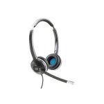Auriculares Cisco 532 com cabo RJ9, microfone unidirecional, cancelamento de ruído, escritório, preto e cinza