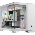 PC-Gehäuse Corsair 2500X RGB Weiß ATX Micro Tower Glas Seitenpanel RGB