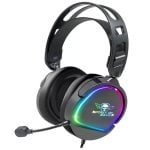 Auriculares Spirit of Gamer Pro H6 con cable, sonido estéreo, RGB y micrófono extraíble, negros