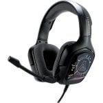Casque The G-Lab KORP Cobalt 7.1 EX filaire USB pour Gaming, Son Surround, Micro flexible, Rétroéclairage RGB, Noir