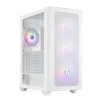 Boîtier BitFenix Graph BFC-GRF-300-WWGSW-4A Blanc RGB Verre trempé Gamer