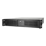 Chasis rack 2U Chieftec UNC-209SR-B-OP acero, 4 bahías, fuente 400 W, USB 3.0