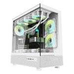 Caixa torre Darkflash DPX90 WHITE vidro temperado ARGB ATX/ITX
