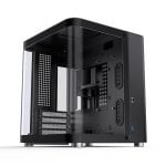 PC-Gehäuse Jonsbo TK-1 2.0 Mini Tower Schwarz ITX Micro ATX Glasfenster Gaming