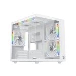 PC-Gehäuse Xigmatek Aqua M Lite EN44427 Weiß Glas ARGB Micro ATX
