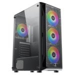 PC Gehäuse Xigmatek 81187 Gaming ATX ARGB 4x120 mm Glasfenster
