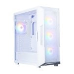 Case Zalman I3 NEO V2 WHITE finestra vetro temperato 4x120 mm RGB mesh frontale