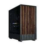PC-Gehäuse Zalman P10 NAMU Black Mini Tower Glaspanel Holzfront