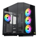 PC-Gehäuse Xigmatek Cubi II EN45486 Schwarz ARGB Glas Seitenfenster