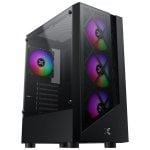 Boîtier PC Xigmatek DUKE EN49158 Moyen Tour Verre Trempé Noir ATX
