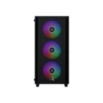 PC-Gehäuse Xigmatek NYX Air II Tempered Glass RGB 4x120mm mATX Mini-ITX Schwarz