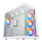 PC-Gehäuse Xigmatek EN41914 Aqua Ultra Weiß große Tower Glas ARGB Wasserkühlung