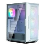 Boîtier Zalman I3 NEO WHITE Blanc Midi Tower Fenêtre Verre Trempé RGB