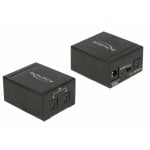 Interruttore audio DeLock 18767 Toslink 2 in 1 case in metallo